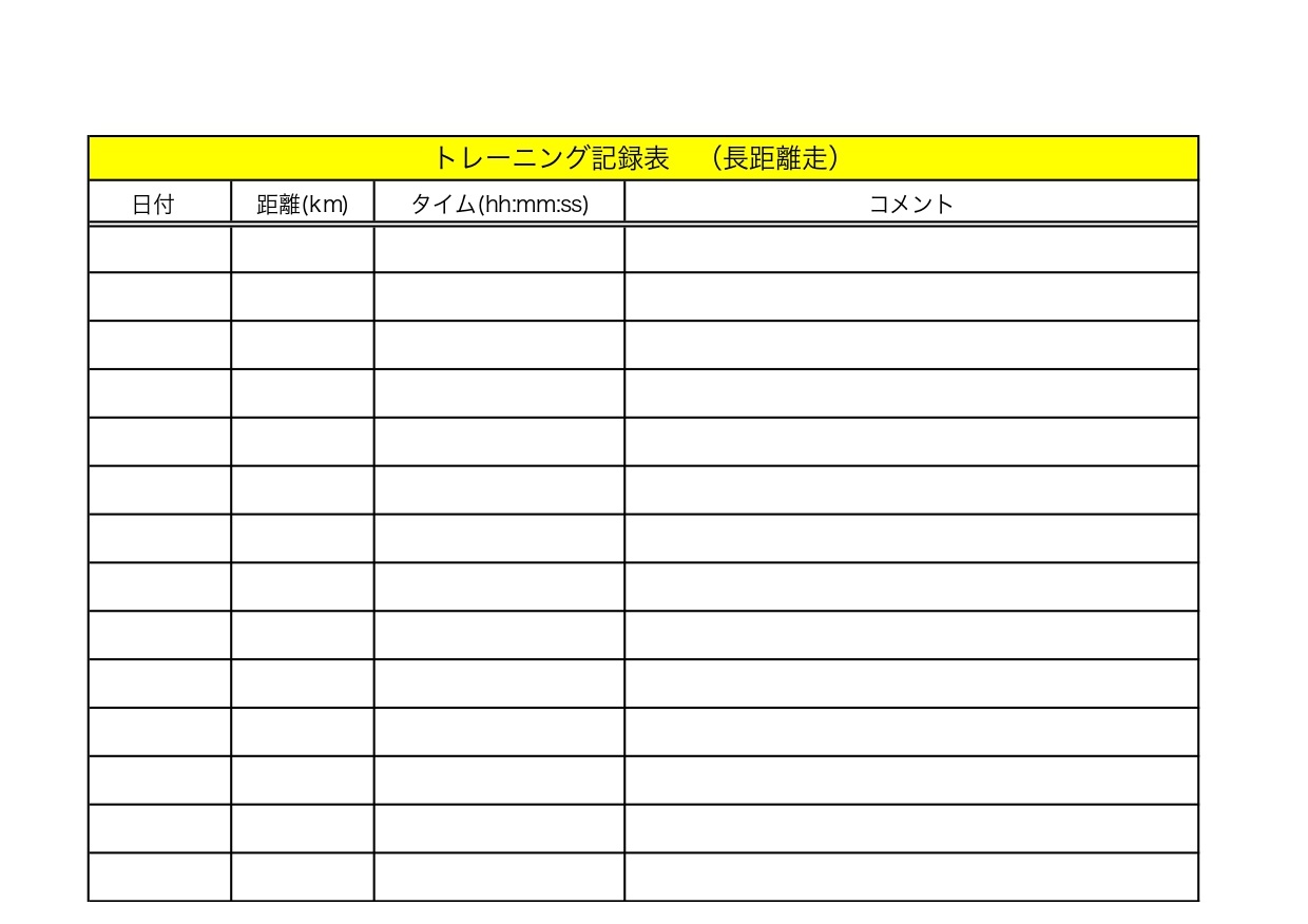 トレーニング ランニング
